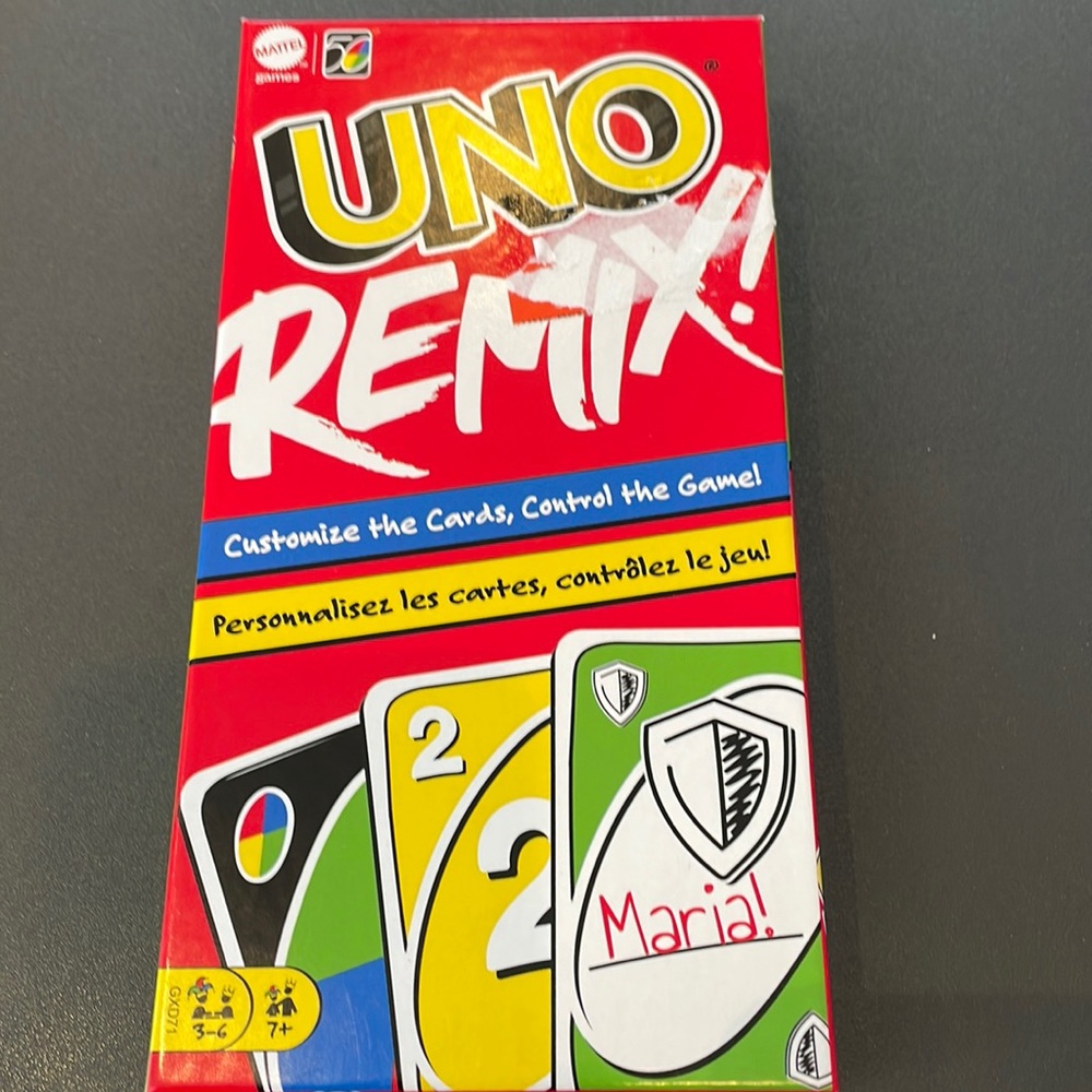 Brand new never opened Uno remix card game